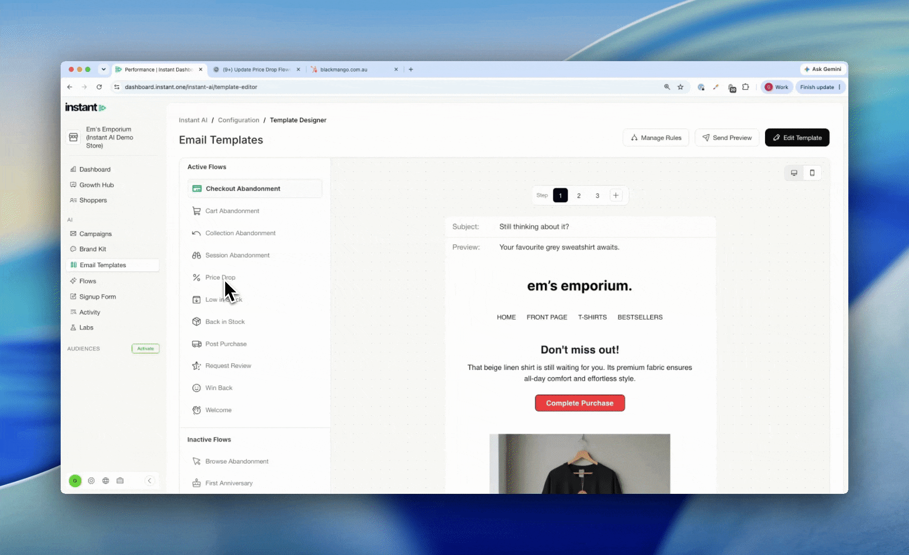 Reduce email touchpoints