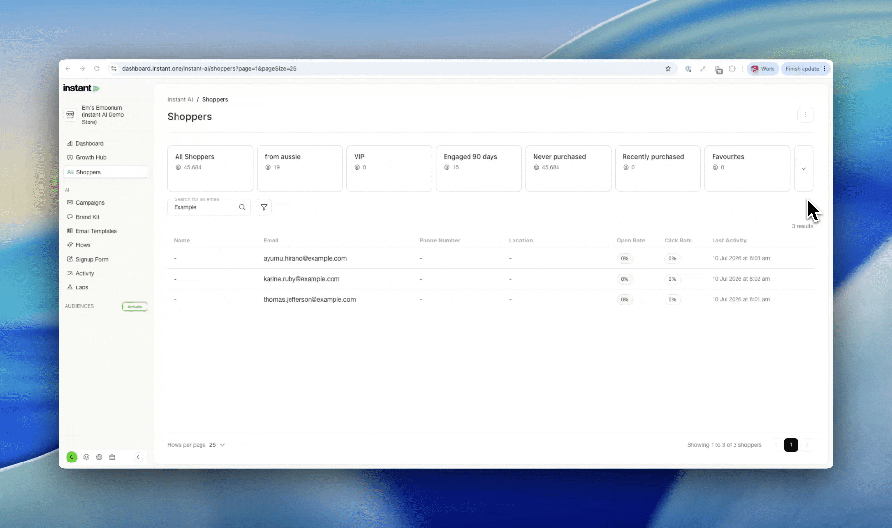 Reorder segments